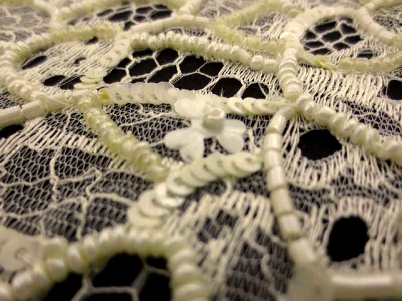 Beaded Chantilly Lace | B&J Fabrics